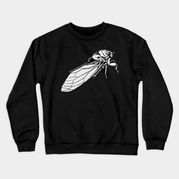 Southern Decay Cicada Crewneck Sweatshirt by Talesbybob